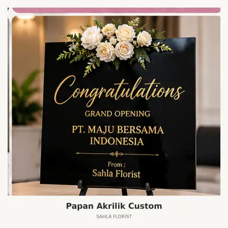 Papan Bunga Akrilik Padang Panjang
